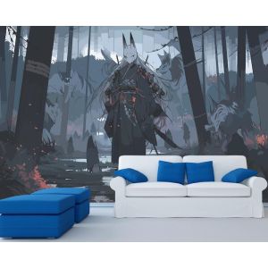 Mystisches Monster im Zauberwald Fototapete