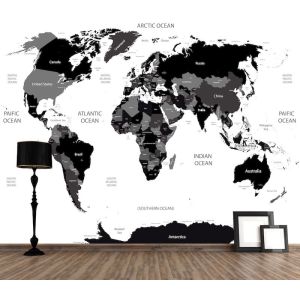 Die Welt in schwarz und weiß Fototapete