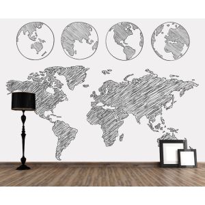 Die Welt dreht sich Fototapete