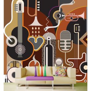 Musik und Kunst Fototapete