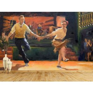 Lindy Hop Tanzchoreo Fototapete