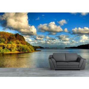 Blick auf ein See Fototapete