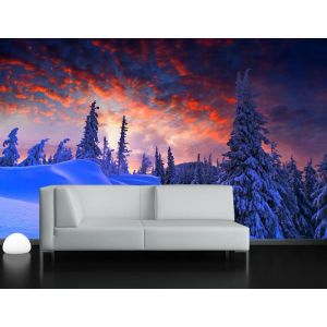 Winter und Weihnachten Fototapete