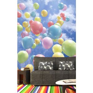 Fliegende Ballons Fototapete
