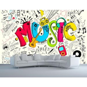 Fühle die Musik Fototapete