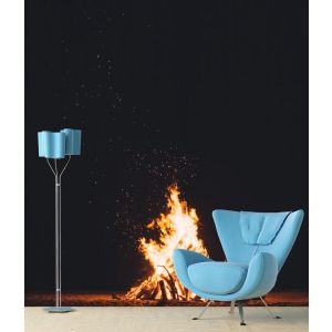 Camping Feuer Fototapete