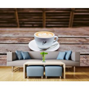Wunsch eines heißen Kaffees Fototapete