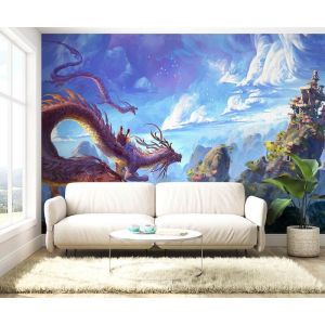 Anime mit Drache Fototapete