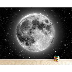 Mond und die Sterne Fototapete