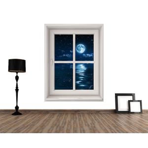 Mondlicht aus meinem Fenster Fototapete