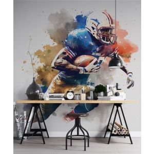 American-Football-Spieler Zeichnung Fototapete
