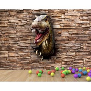 Dinosaurier-Angriff Fototapete