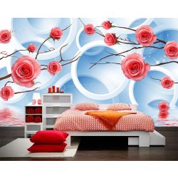 Rosen und Kreise Fototapete