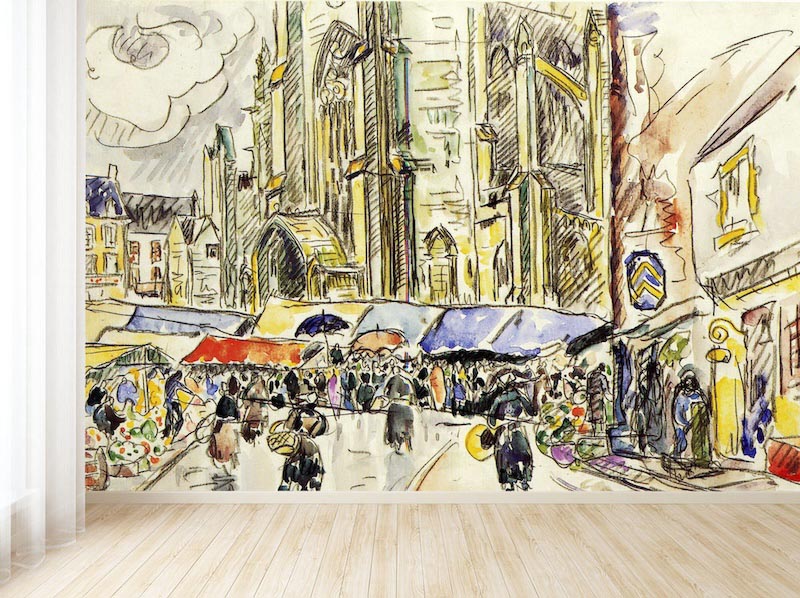 Markt Tapete | 3DFototapete - 2