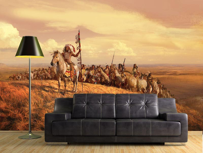Indianer Tapete | 3DFototapete - 2