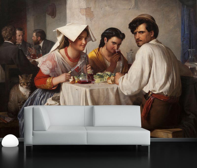 Romanische Tafel Tapete | 3DFototapete - 2