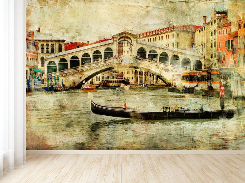 Rialto Brücke in Venedig Tapete | 3DFototapete - 2