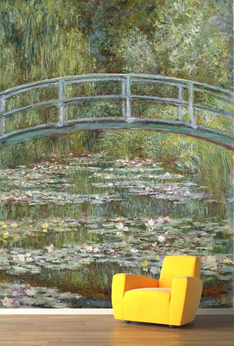 Lotus-See und Brücke Tapete | 3DFototapete - 2