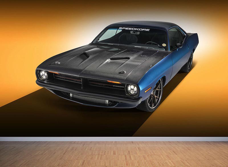 1970 Plymouth Cuda Speedkore Tapete | 3DFototapete - 2