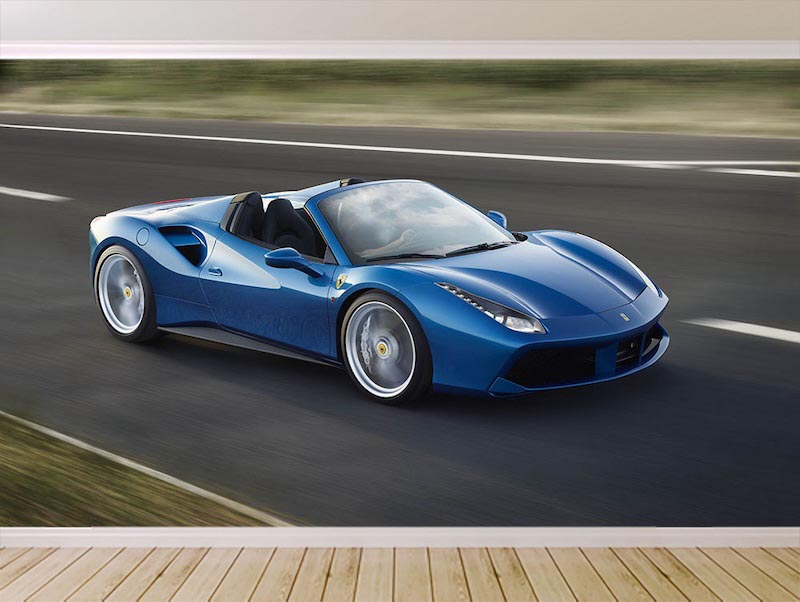Ferrari 488 Spinne Tapete | 3DFototapete - 2