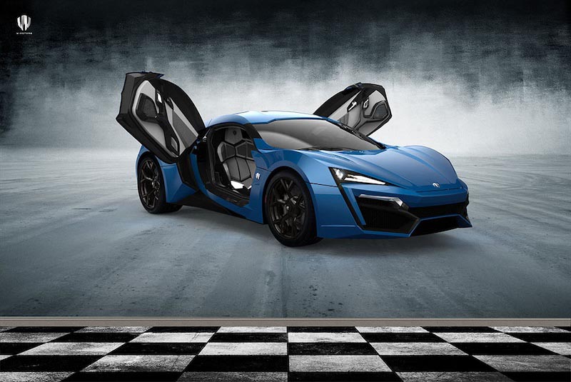 W Motor Lykan Hypersport Tapete | 3DFototapete - 2