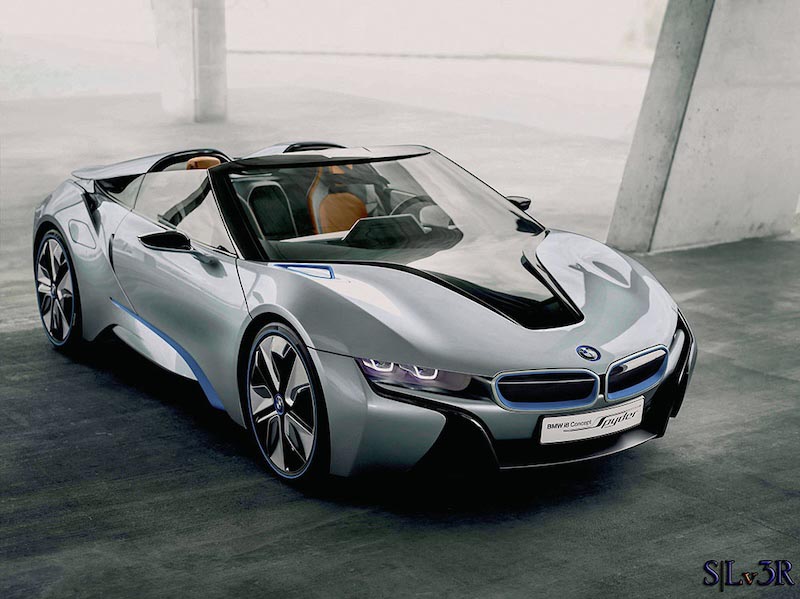 BMW i8 Hybrid Auto Tapete | 3DFototapete
