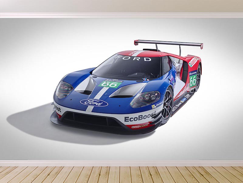 Ford Rennauto Tapete | 3DFototapete - 2