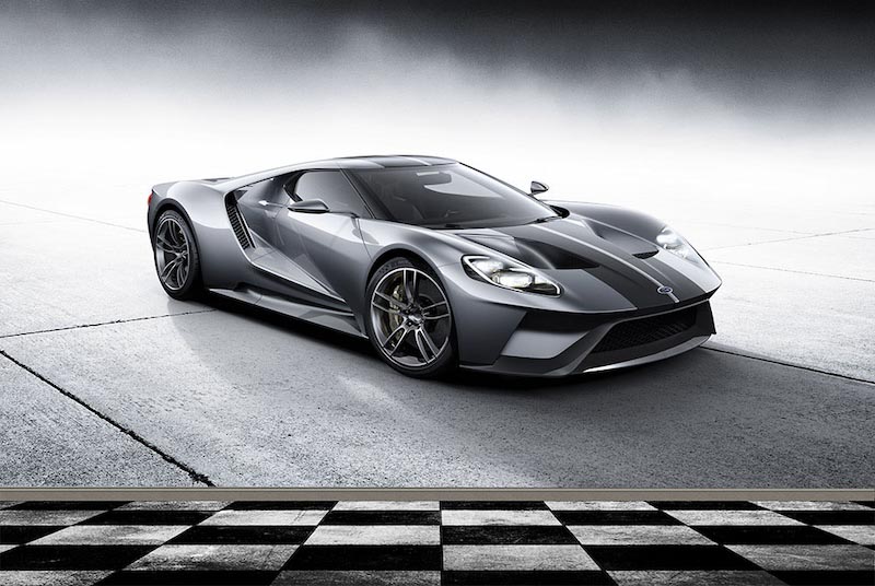 Ford GT Silber Tapete | 3DFototapete - 2