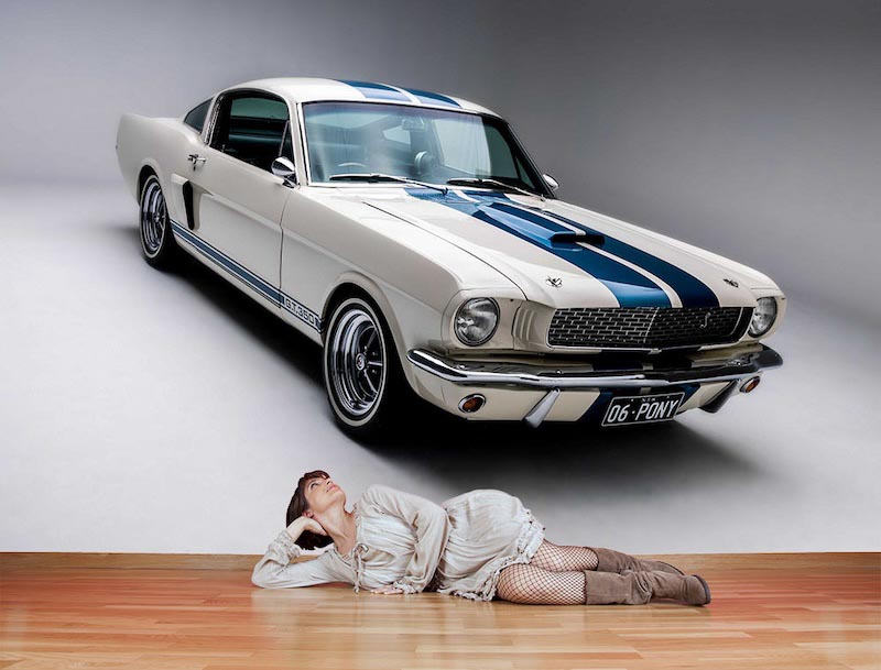 Mustang Auto Tapete | 3DFototapete - 2