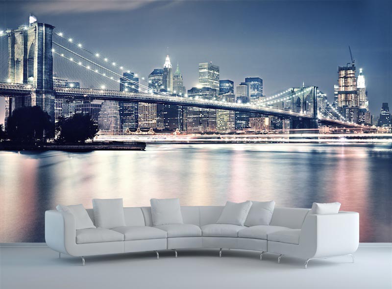Nacht in Brooklyn Tapete | 3DFototapete - 2