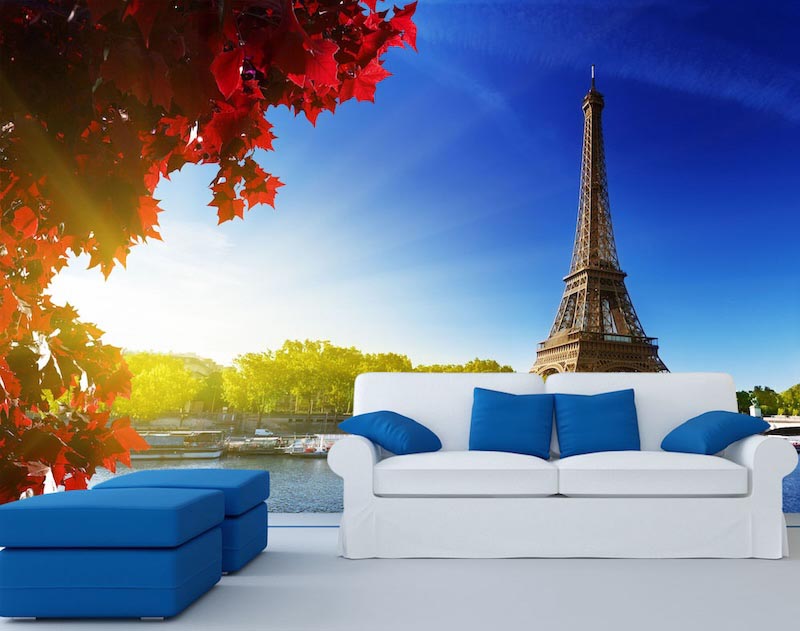 Sicht der Eiffel Tapete | 3DFototapete - 2