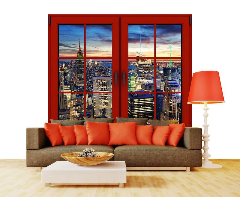 Mein Haus schaut auf Manhattan Tapete | 3DFototapete - 2