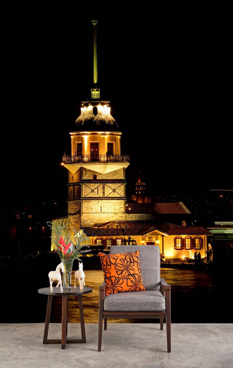 Abend im Leanderturm Tapete | 3DFototapete - 2
