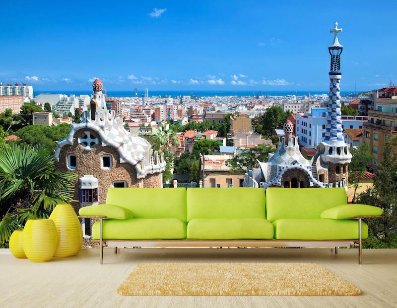 Park Güell in Barcelona Tapete | 3DFototapete - 2