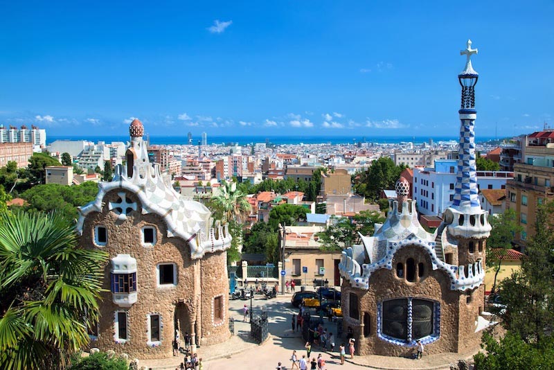 Park Güell in Barcelona Tapete | 3DFototapete