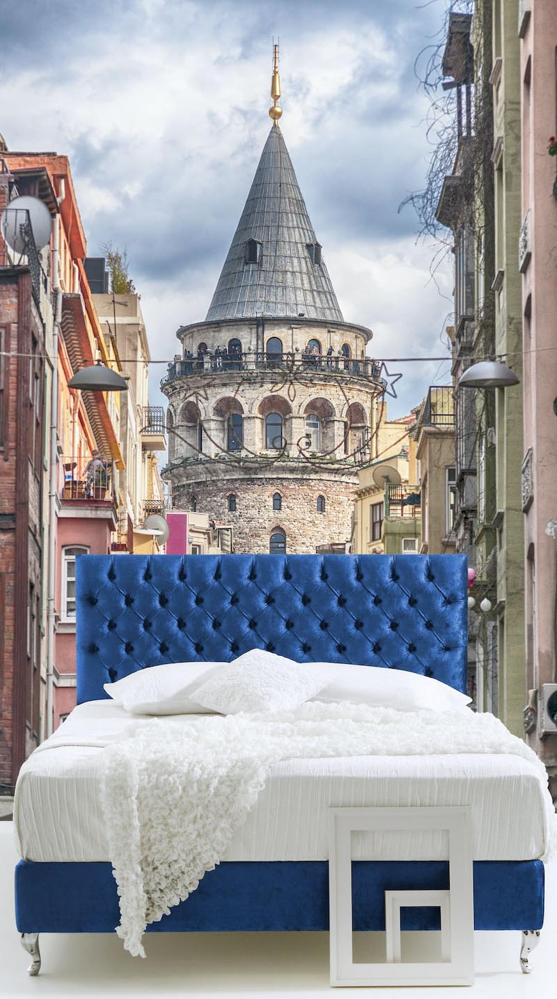 Eine Straße in Galata Tapete | 3DFototapete - 2