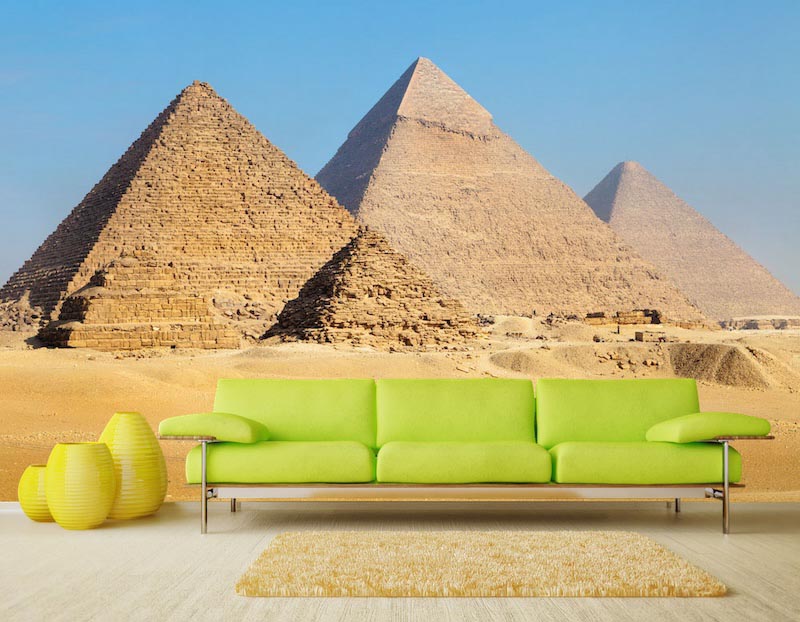 3 Pyramiden Tapete | 3DFototapete - 2