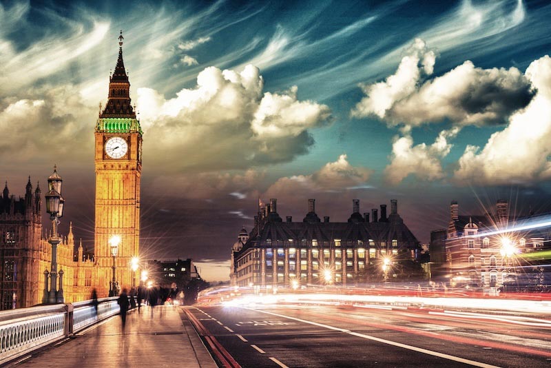 Londoner Wolken Tapete | 3DFototapete