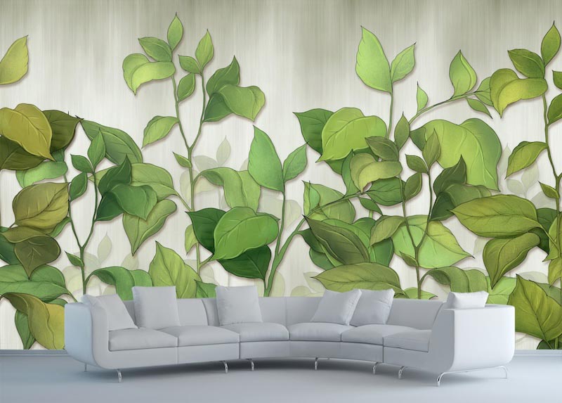 Pflanzen Fur Wohnzimmer Tapete | 3DFototapete - 2