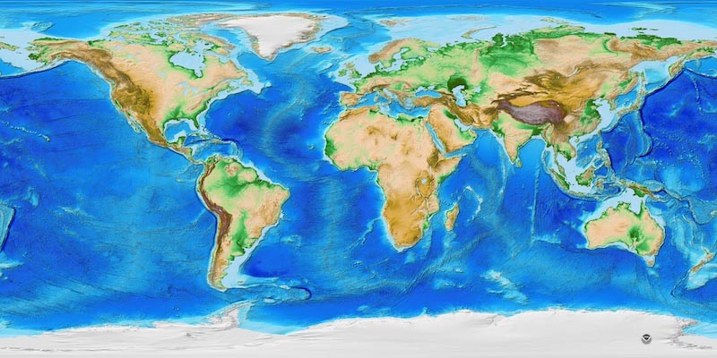Balance of the world - 3D wallpaper decoration applied