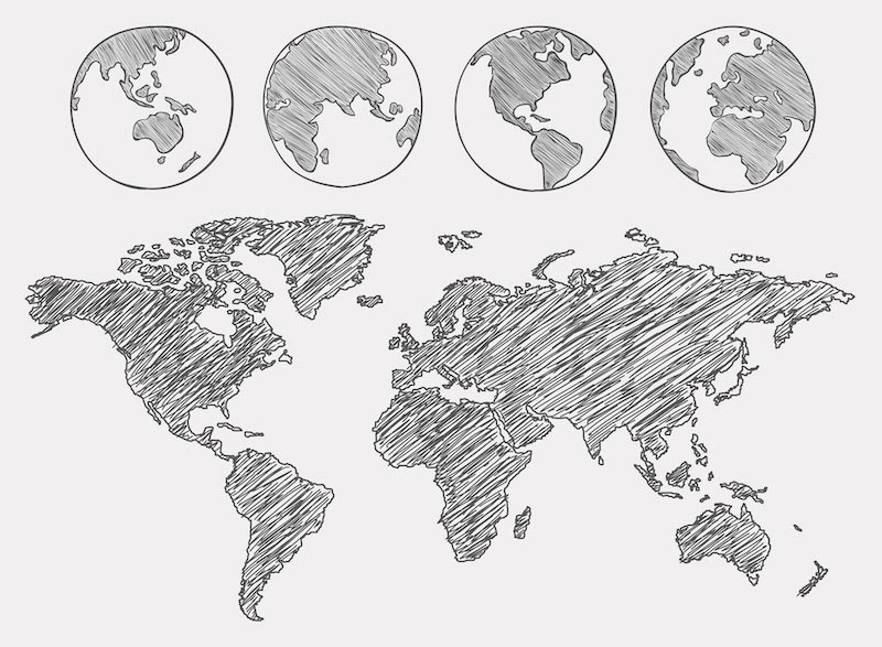 Die Welt dreht sich Tapete | 3DFototapete