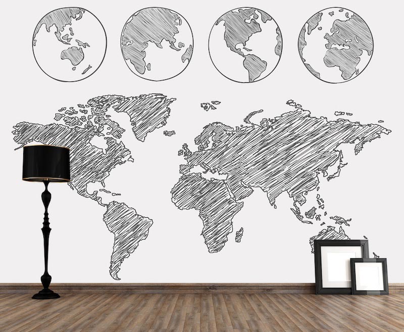 Die Welt dreht sich Tapete | 3DFototapete - 2