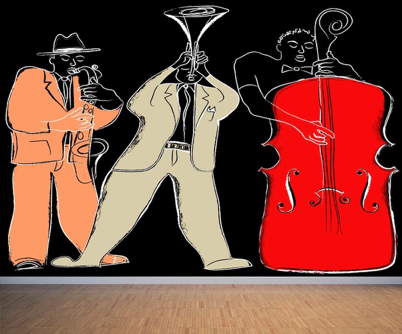 Blues Trio Tapete | 3DFototapete - 2