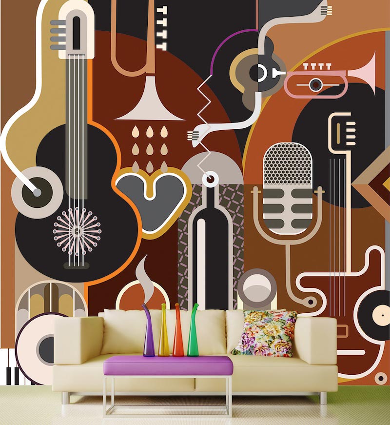 Musik und Kunst Tapete | 3DFototapete - 2