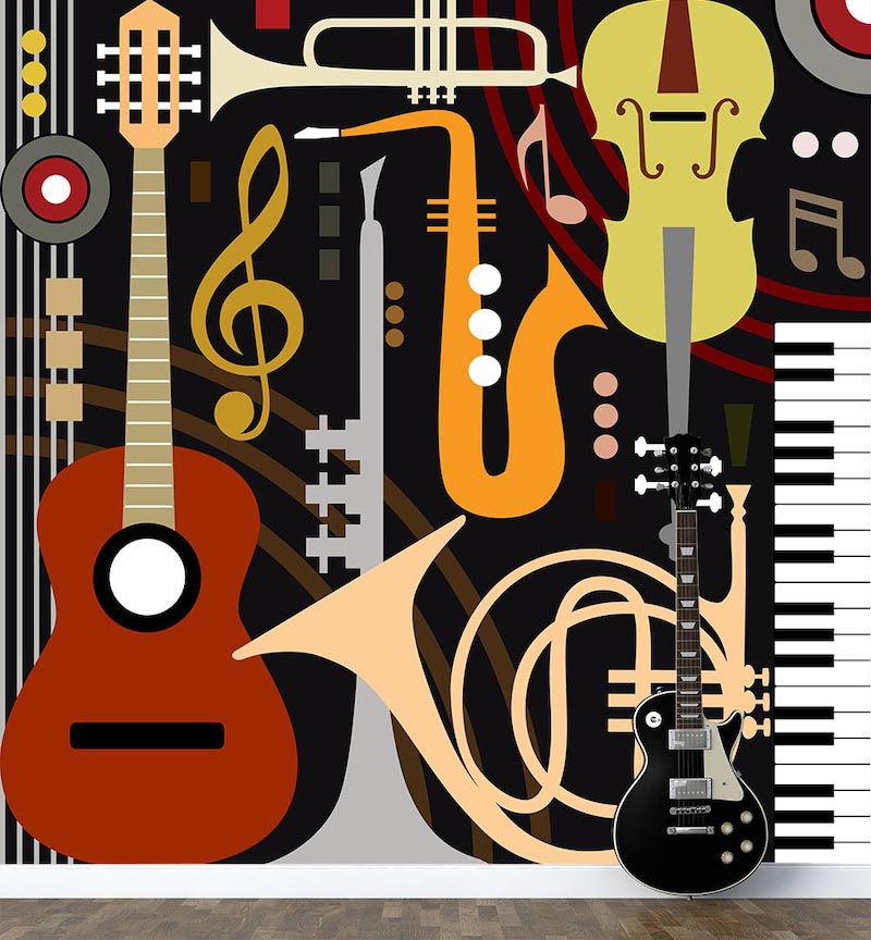Musikthemen Tapete | 3DFototapete - 2