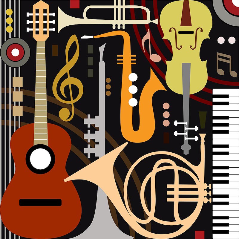 Musikthemen Tapete | 3DFototapete