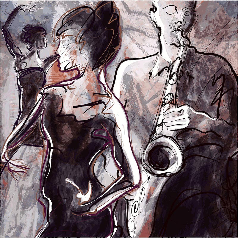 Tanz und Musik Tapete | 3DFototapete