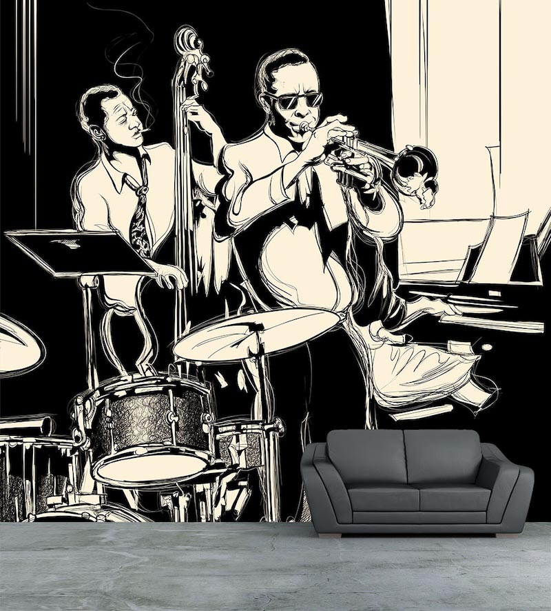 Jazzzeiten Tapete | 3DFototapete - 2