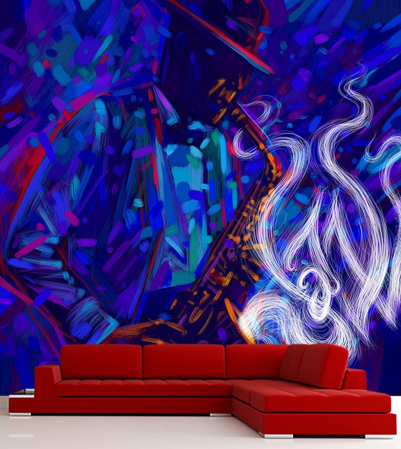 Kunst im Jazzstil Tapete | 3DFototapete - 2