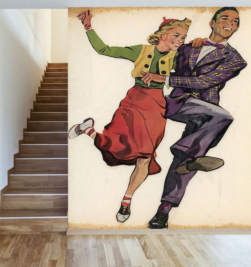 Lindy Hop Chaleston Tapete | 3DFototapete - 2